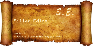 Siller Edina névjegykártya