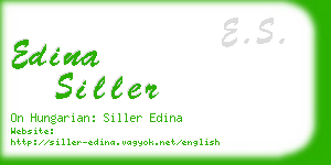 edina siller business card